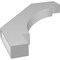 Ekena Millwork 3 1/2-in. W x 28-in. D x 36-in. H Merced Architectural Grade PVC Knee Brace BRCP035X28X36MRC - alternate 4